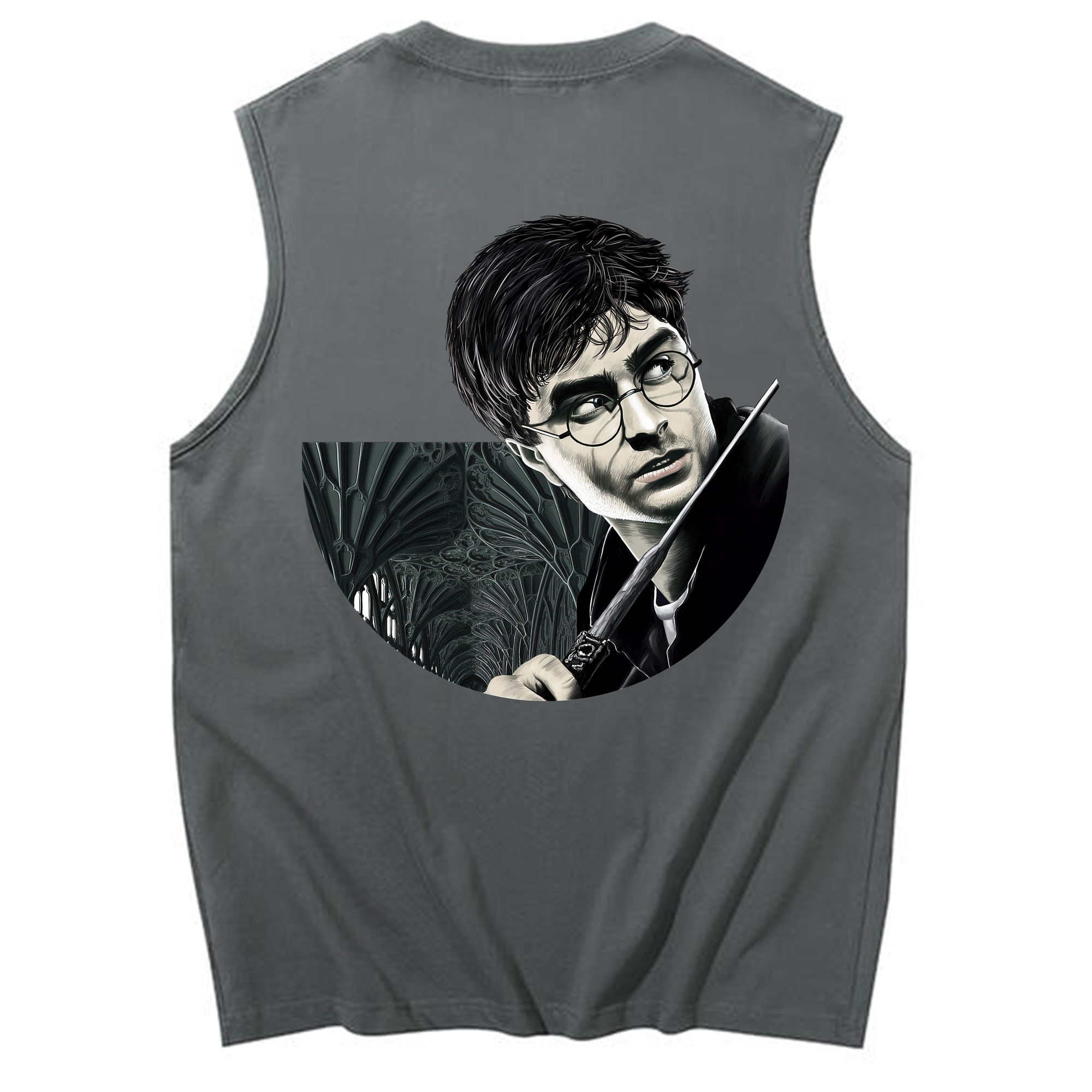 （画像用） Harry Potter ハリー・ポッターシリーズ コットン100％タンクトップ（背面プリント）